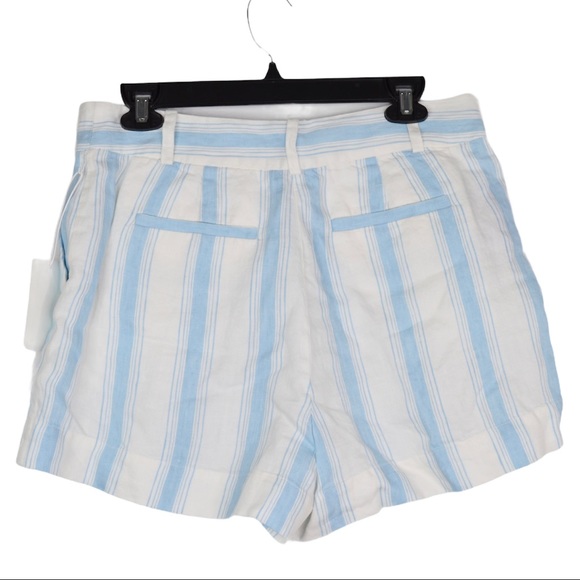 NWT Frame Fine Stripe Linen Shorts Sz 10 - Picture 3 of 9